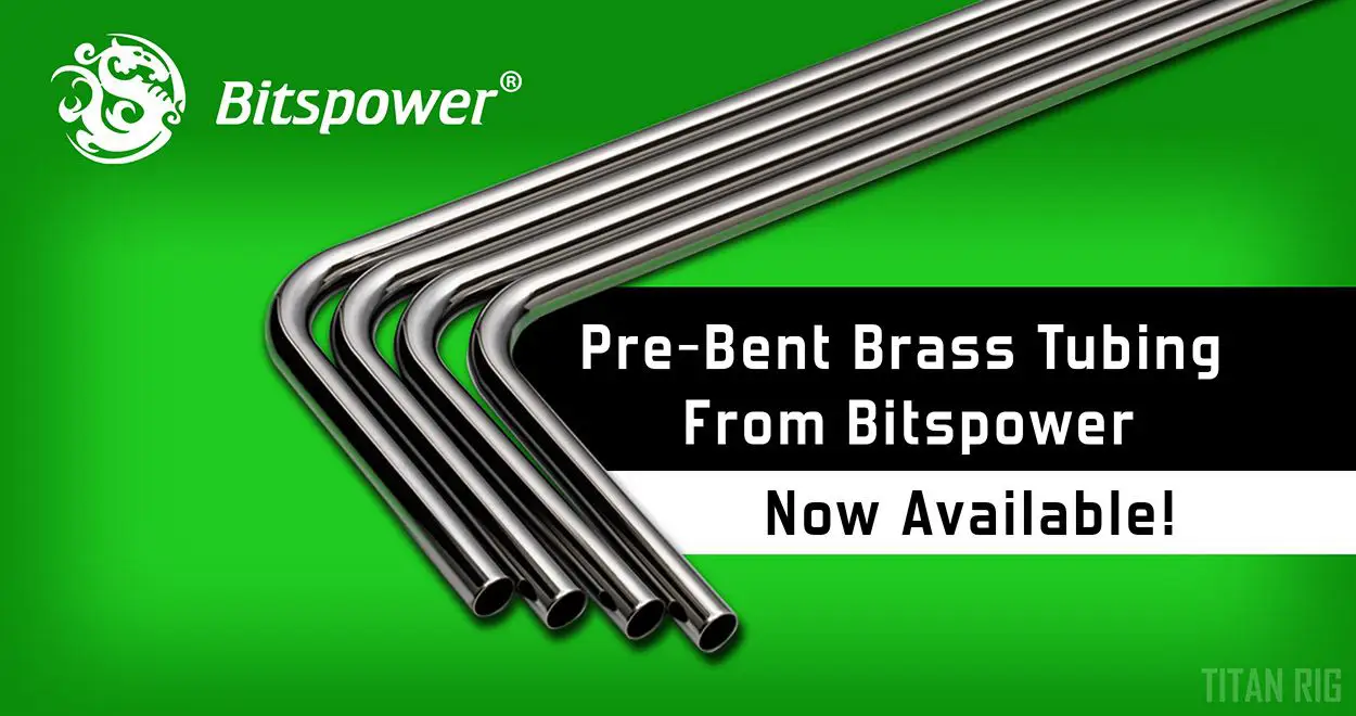 Bitspower 90-degree brass tubing