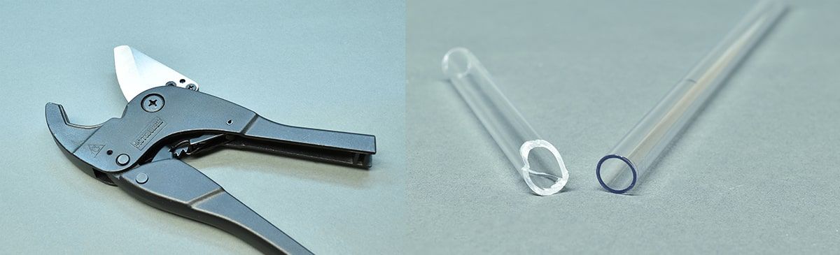 Pipe cutters can shatter acrylic used in water cooling