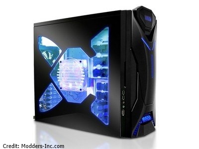 Premod case with side panel window and front LCD panel