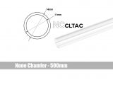 Bitspower None Chamfer Crystal Link Tube, 14mm OD, 500mm, Clear
