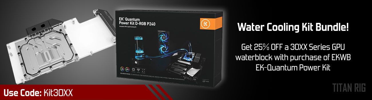 ekwb water cooling kit gpu water block deal